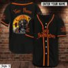Jack Skellington The Nightmare Before Christmas Custom Name Baseball Jersey