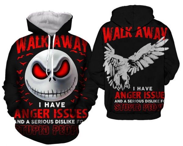 Jack Skellington Walk Away I Have Anger Issues And Dislike For Stupid People 3D Printed Hoodie/Zipper Hoodie - 896dd2603b86 Jack Skellington Walk Away I Have Anger Issues And Dislike For Stupid People 3D Printed Hoodie/Zipper Hoodie - 896dd2603b86