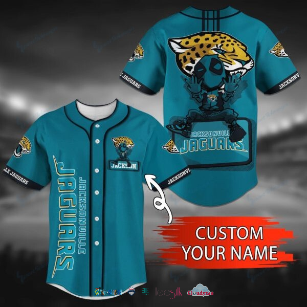 Jacksonville Jaguars Deadpool Personalized Baseball Jersey Shirt Jacksonville Jaguars Deadpool Personalized Baseball Jersey Shirt