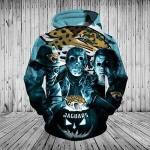 Jacksonville Jaguars Halloween Horror Night 3D Hoodie All Over Print - e9eb6a5a3ba3