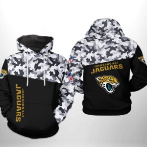 Jacksonville Jaguars NFL Camo Veteran Team 3D Printed Hoodie/Zipper Hoodie - b04982c5eba5