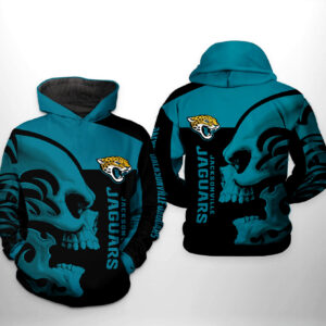 Jacksonville Jaguars NFL Skull 3D Printed Hoodie/Zipper Hoodie - 99cf11a2edf2