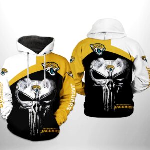 Jacksonville Jaguars NFL Skull Punisher Team 3D Printed Hoodie/Zipper Hoodie - 6502d517eef5