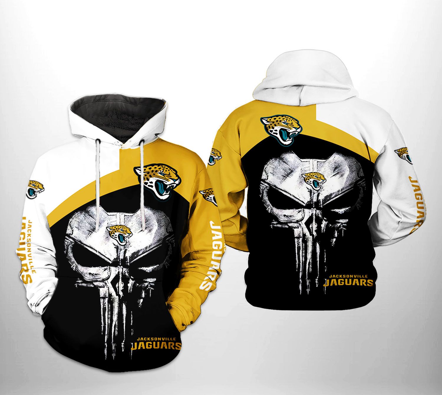Jacksonville Jaguars NFL Skull Punisher Team 3D Printed Hoodie/Zipper Hoodie - 6502d517eef5 Jacksonville Jaguars NFL Skull Punisher Team 3D Printed Hoodie/Zipper Hoodie - 6502d517eef5