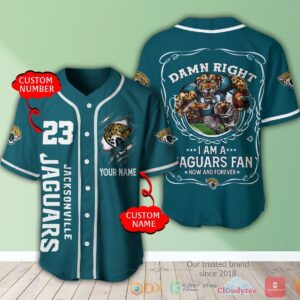 Jacksonville Jaguars Nfl 3D Personalized Baseball Jersey Shirt