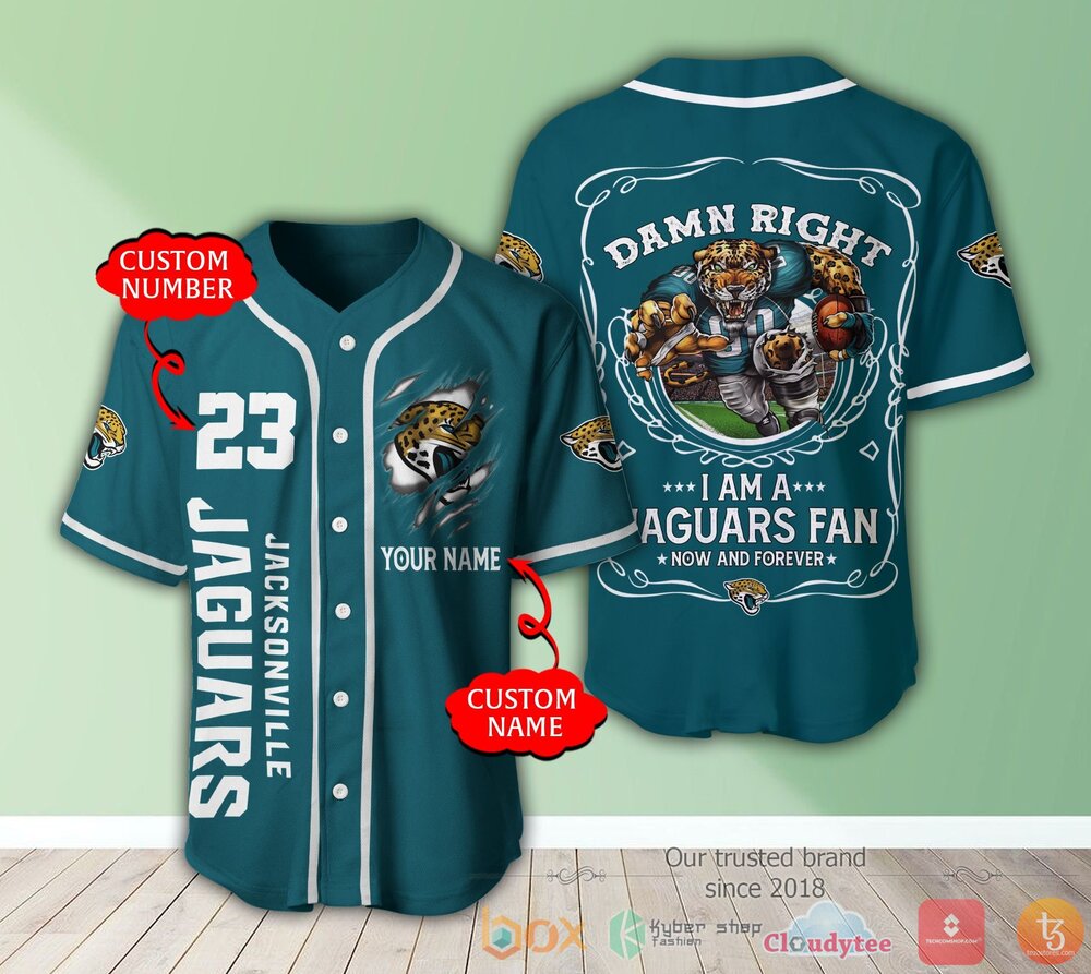 Jacksonville Jaguars Nfl 3D Personalized Baseball Jersey Shirt Jacksonville Jaguars Nfl 3D Personalized Baseball Jersey Shirt