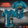 Jacksonville Jaguars Nfl Light Blue Black Personalized Baseball Jersey Shirt