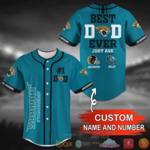 Jacksonville Jaguars Nfl Light Blue Personalized Baseball Jersey Shirt