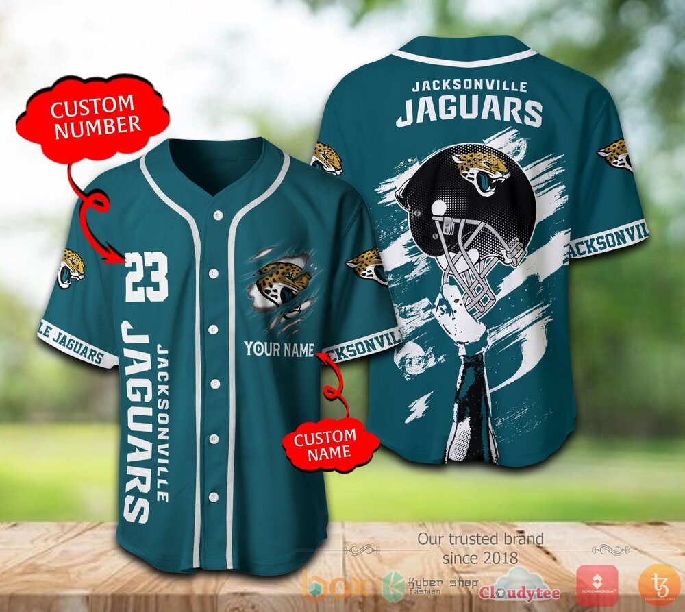 Jacksonville Jaguars Nfl Personalized Baseball Jersey Shirt Jacksonville Jaguars Nfl Personalized Baseball Jersey Shirt