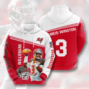 Jameis Winston 3 Tampa Bay Buccaneers 3D Hoodie - a05514d56531