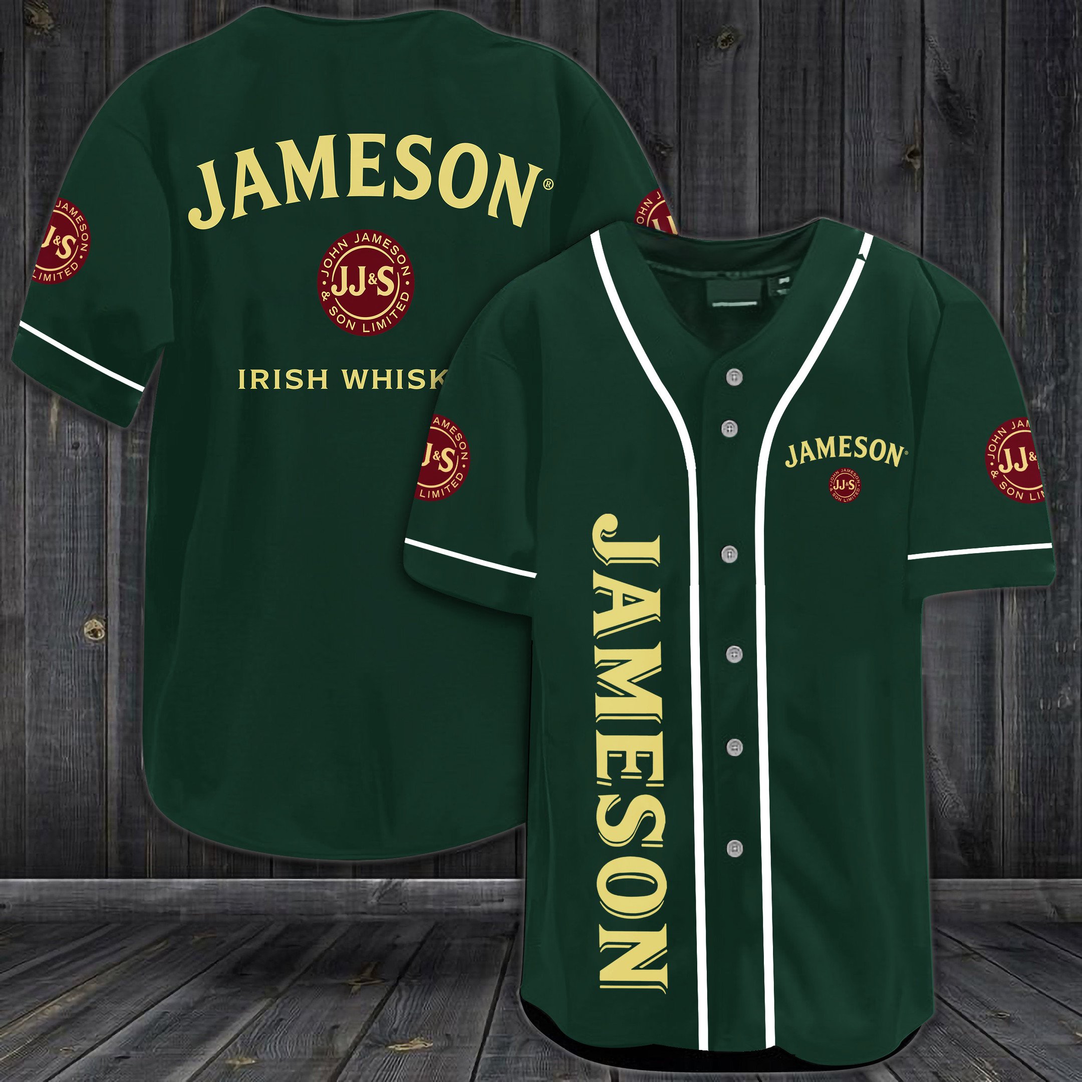 Jameson Irish Whiskey Baseball Jersey Jameson Irish Whiskey Baseball Jersey