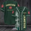 Jameson Irish Whiskey Skull Baseball Jersey Shirt