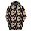Jason Voorhees Friday The 13Th Pattern 3D Printed Hoodie/Zipper Hoodie - 2842bd8bccdb