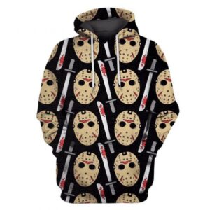 Jason Voorhees Friday The 13Th Pattern 3D Printed Hoodie/Zipper Hoodie - 2842bd8bccdb