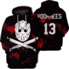 Jason Voorhees Friday The 13Th Pullover And Zip Pered Hoodies Custom 3D Graphic Printed 3D Hoodie All Over Print Hoodie For Men For Women - 9c8a43502c09
