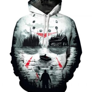Jason Voorhees Friday the 13th Crystal Lake Art 3D Printed Hoodie/Zipper Hoodie - 40e66e331f5b