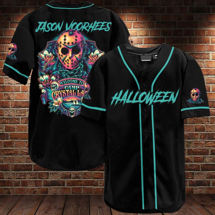 Jason Voorhees Halloween Baseball Jersey Jason Voorhees Halloween Baseball Jersey