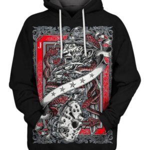 Jason Voorhees X Freddy Krueger Horror Characters 3D Printed Hoodie/Zipper Hoodie - 932d3267e6bb