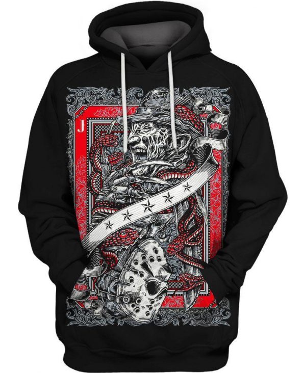 Jason Voorhees X Freddy Krueger Horror Characters 3D Printed Hoodie/Zipper Hoodie - 932d3267e6bb Jason Voorhees X Freddy Krueger Horror Characters 3D Printed Hoodie/Zipper Hoodie - 932d3267e6bb