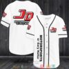 Jd Motorsports Car Team White Baseball Jersey