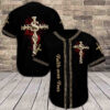 Jesus Faith Over Fear Baseball Jersey Shirt