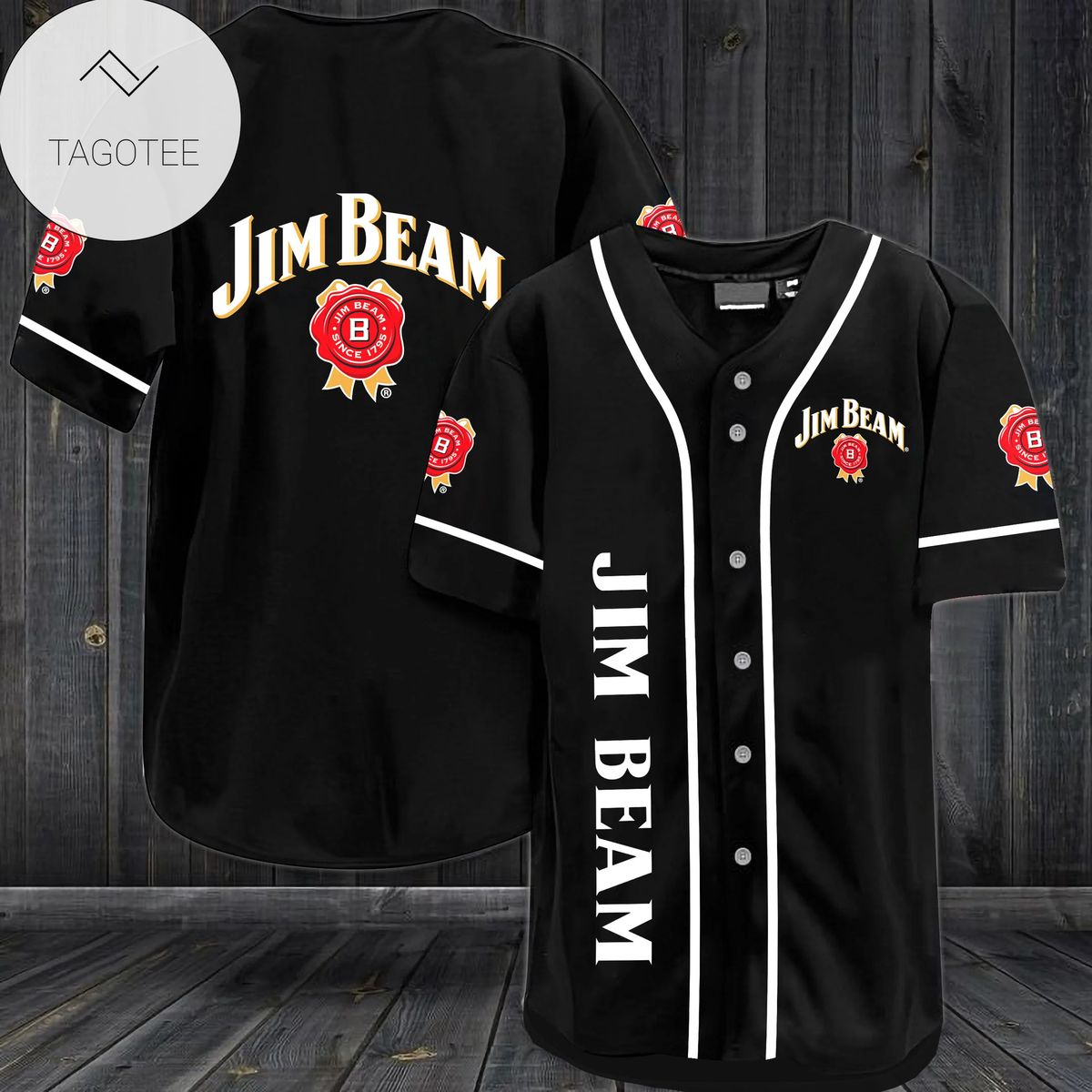 Jim Beam Baseball Jersey Shirt Jim Beam Baseball Jersey Shirt