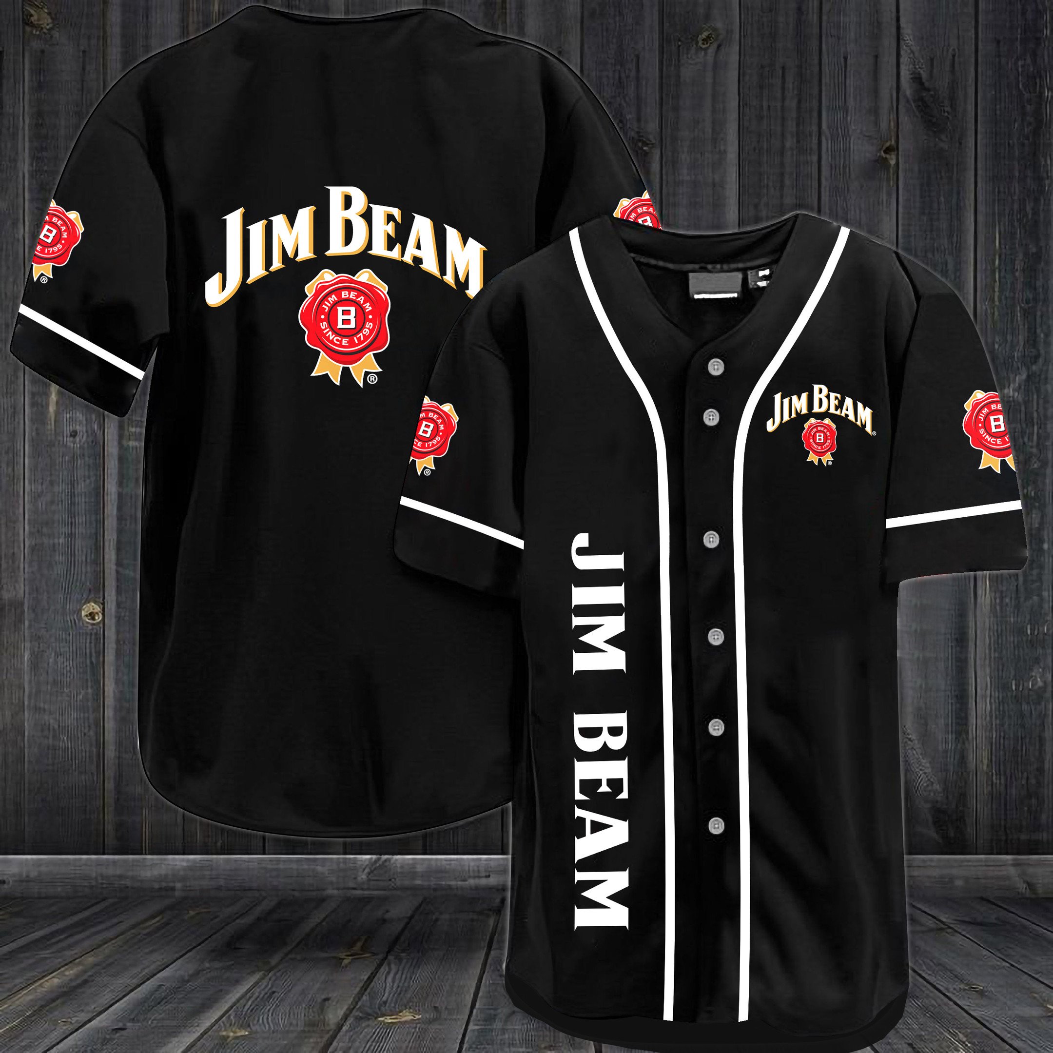 Jim Beam Black Baseball Jersey Jim Beam Black Baseball Jersey