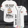 Jim Beam In My Veins Jesus In My Heart White Baseball Jersey