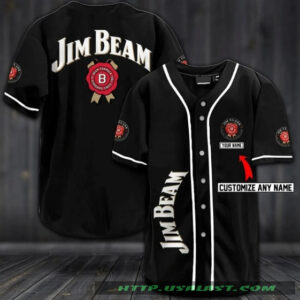 Jim Beam Personalized Baseball Jersey Shirt