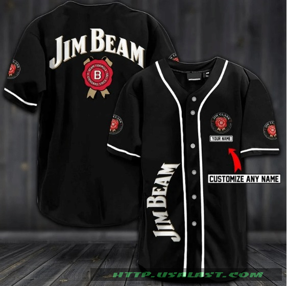 Jim Beam Personalized Baseball Jersey Shirt Jim Beam Personalized Baseball Jersey Shirt