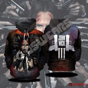 John Wick 3 Inspired Pullover 3D Hoodie For Men Women All Over 3D Printed Hoodie - 77ccbe7136da