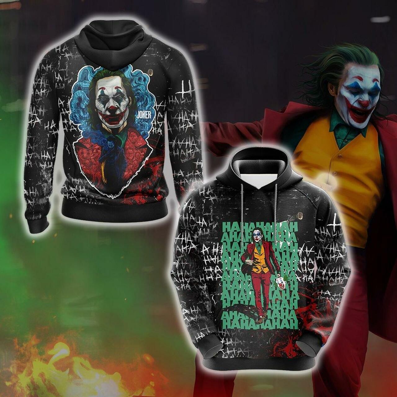Joker Hahaha Unisex 3D Hoodie All Over Print Hoodie2083 - 409096362ce5 Joker Hahaha Unisex 3D Hoodie All Over Print Hoodie2083 - 409096362ce5
