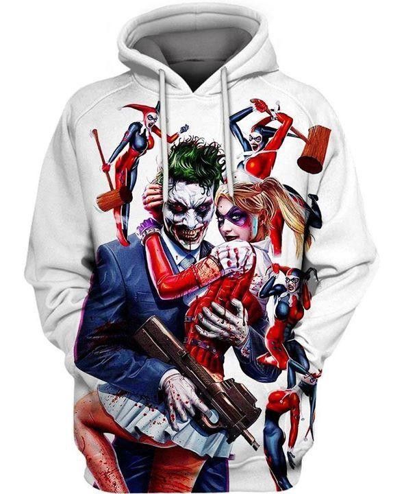Joker Hug Harley Quinn Villain Characters Pullover And Zippered Hoodies Custom 3D Graphic Printed 3D Hoodie All Over Print Hoodie For Men For Women - d4f1a621b4eb Joker Hug Harley Quinn Villain Characters Pullover And Zippered Hoodies Custom 3D Graphic Printed 3D Hoodie All Over Print Hoodie For Men For Women - d4f1a621b4eb