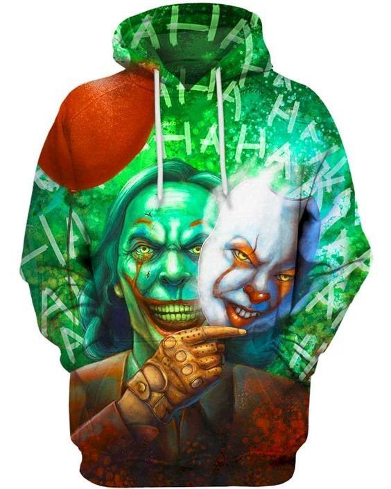 Joker Pennywise Horror Halloween Pullover And Zippered Hoodies Custom 3D Graphic Printed 3D Hoodie All Over Print Hoodie For Men For Women - 5f8381d81291 Joker Pennywise Horror Halloween Pullover And Zippered Hoodies Custom 3D Graphic Printed 3D Hoodie All Over Print Hoodie For Men For Women - 5f8381d81291