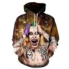 Joker Pullover And Zippered Hoodies Custom 3D Joker Graphic Printed 3D Hoodie All Over Print Hoodie For Men For Women - 56c59a7dd63c