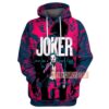 Joker Put On A Happy Face Pullover And Zippered Hoodies Custom 3D Joker Graphic Printed 3D Hoodie All Over Print Hoodie For Men For Women - 4b4e50f70b21