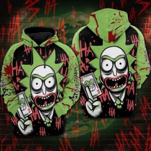 Joker R&M Mashup 3D Printed Hoodie/Zipper Hoodie - be849b30e90c