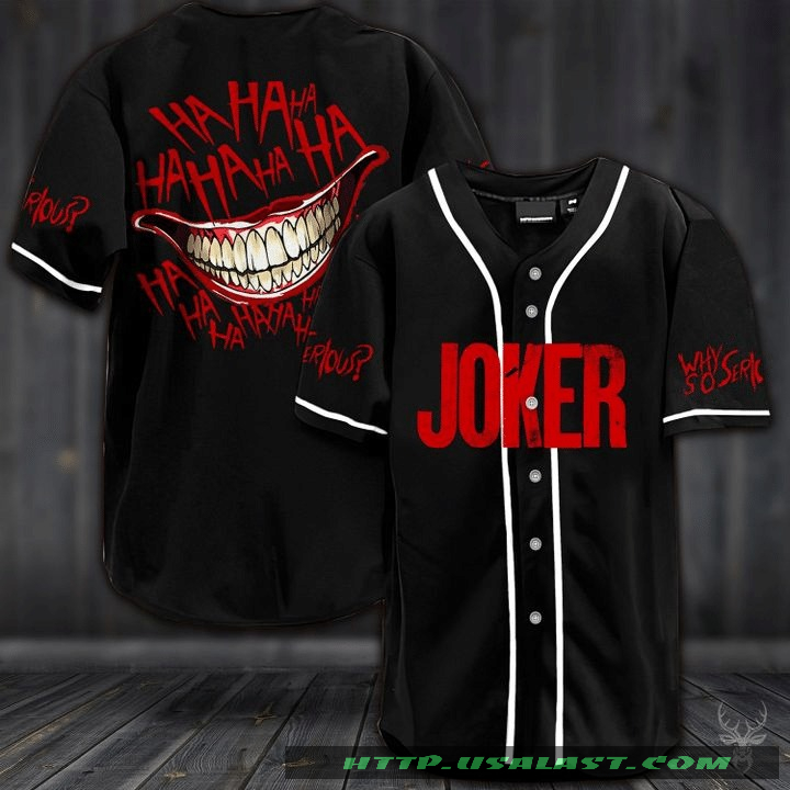 Joker Smile Baseball Jersey Shirt Joker Smile Baseball Jersey Shirt