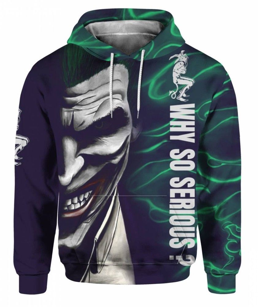 Joker Why So Serious Pullover And Zip Pered Hoodies Custom 3D Clothes Graphic Printed 3D Hoodie All Over Print Hoodie For Men For Women - 6ef264151f96 Joker Why So Serious Pullover And Zip Pered Hoodies Custom 3D Clothes Graphic Printed 3D Hoodie All Over Print Hoodie For Men For Women - 6ef264151f96
