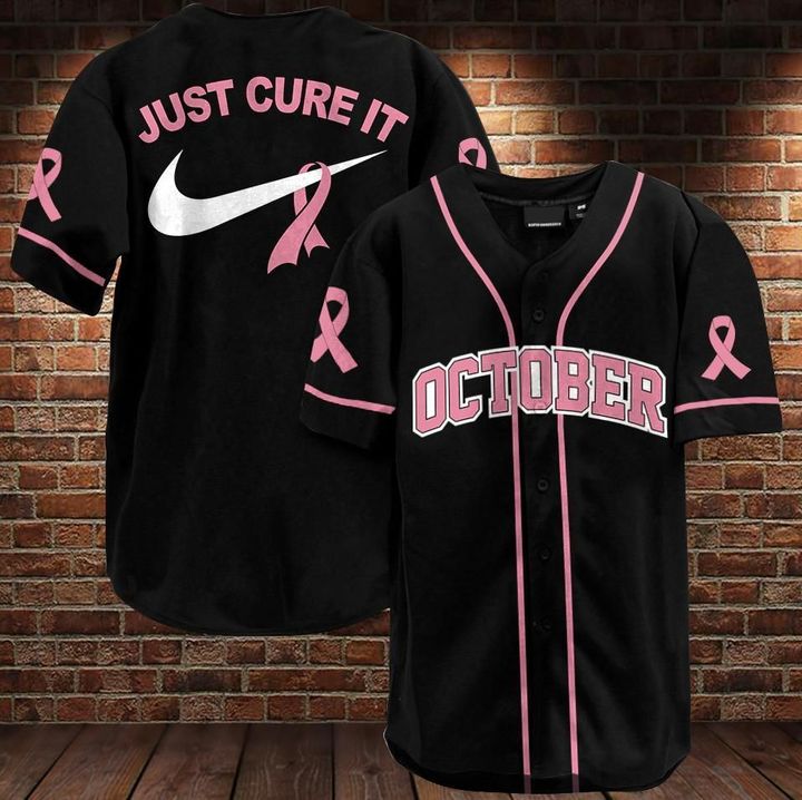 Just Cure It October Baseball Jersey Just Cure It October Baseball Jersey