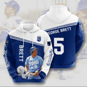 KANSAS CITY ROYALS George Brett 3D Hoodie For Men For Women - bcacf22236af