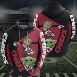 Kansas Chiefs Groot Baby Yoda 3D Hoodie For Men For Women All Over Printed Hoodie - 51e3fc7a8ec6