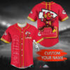 Kansas City Chiefs Deadpool Personalized Baseball Jersey Shirt