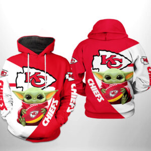 Kansas City Chiefs NFL Baby Yoda Team 3D Printed Hoodie/Zipper Hoodie - 8432ae348ac0