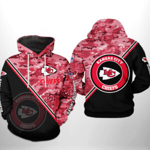 Kansas City Chiefs NFL Camo Team 3D Printed Hoodie/Zipper Hoodie - 42098d6b64c3