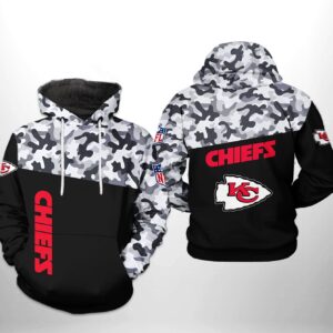 Kansas City Chiefs NFL Camo Veteran Team 3D Printed Hoodie/Zipper Hoodie - f7c7ca84132c