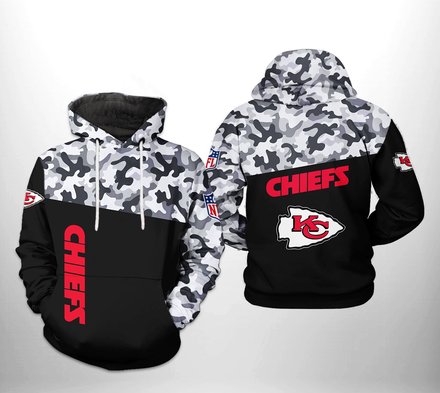 Kansas City Chiefs NFL Camo Veteran Team 3D Printed Hoodie/Zipper Hoodie - f7c7ca84132c Kansas City Chiefs NFL Camo Veteran Team 3D Printed Hoodie/Zipper Hoodie - f7c7ca84132c
