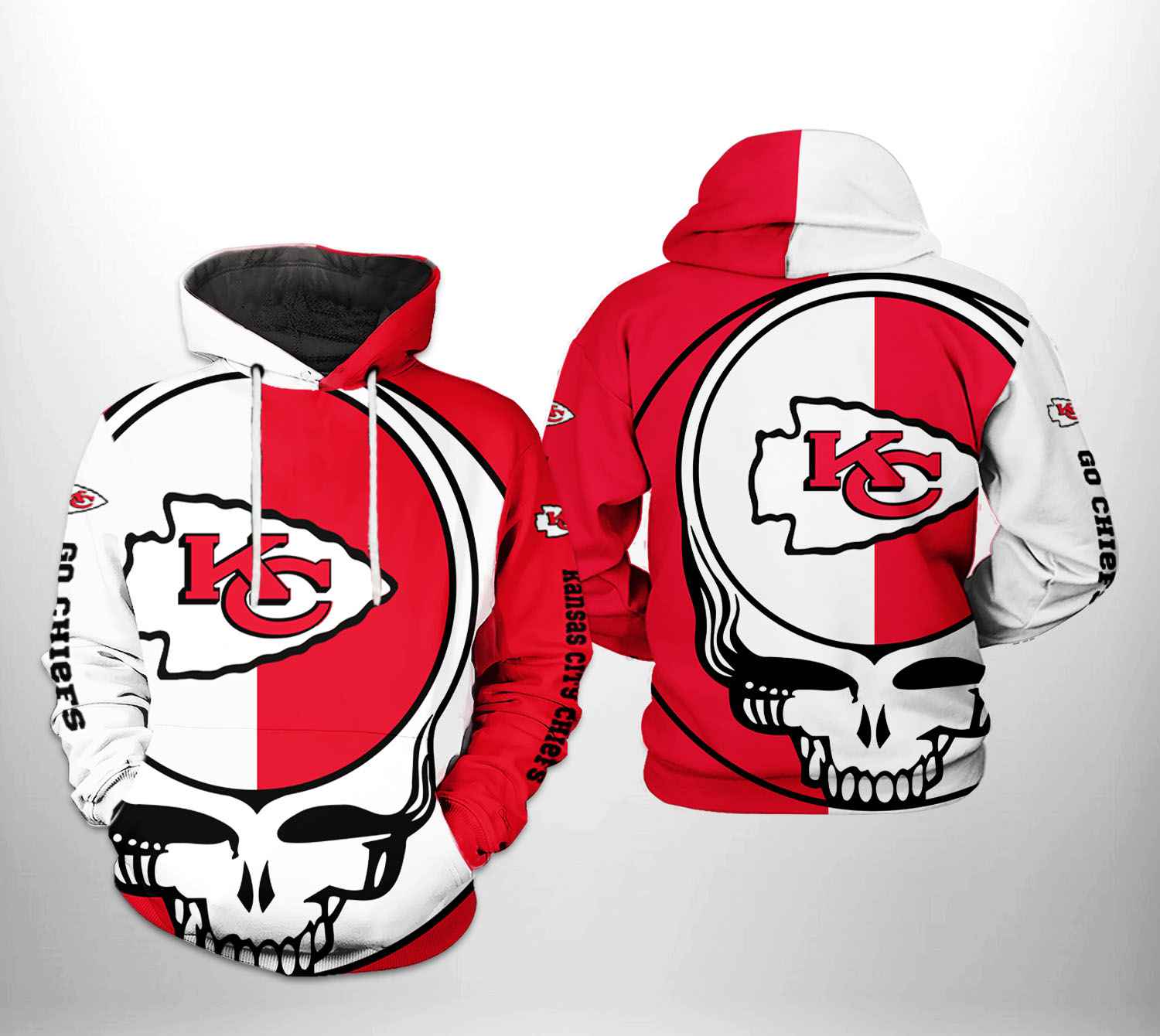 Kansas City Chiefs NFL Grateful Dead 3D Printed Hoodie/Zipper Hoodie - 947044120ca5 Kansas City Chiefs NFL Grateful Dead 3D Printed Hoodie/Zipper Hoodie - 947044120ca5