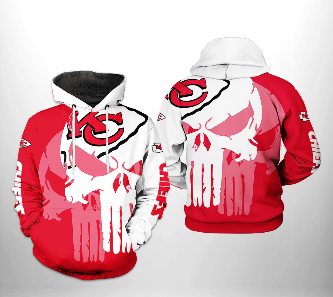 Kansas City Chiefs NFL Team Skull 3D Printed Hoodie/Zipper Hoodie - 1ee3163d8046 Kansas City Chiefs NFL Team Skull 3D Printed Hoodie/Zipper Hoodie - 1ee3163d8046