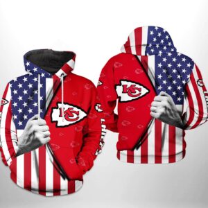 Kansas City Chiefs NFL US Flag Team 3D Printed Hoodie/Zipper Hoodie - f06370f447cd
